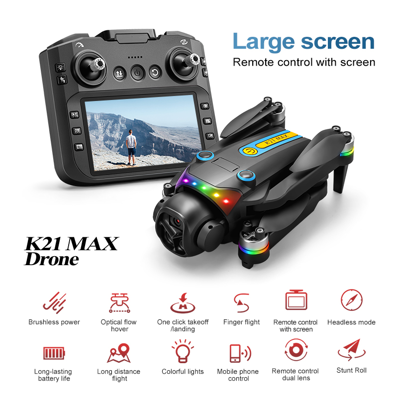 Drone Kf Rc - Drone Aéreo Elétrico para Exterior com