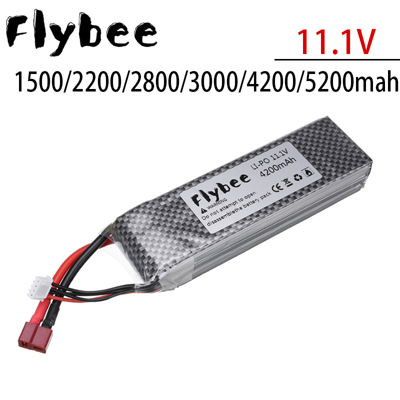 Drone Tech Rc - Bateria de 11.1v 3s lipo, 1500/2200/2800/3000/4200