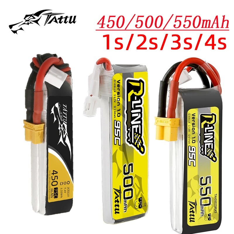 Dron Rc Quadcopter - 3 pçs nova tattu 450/500/550mah 75/95c