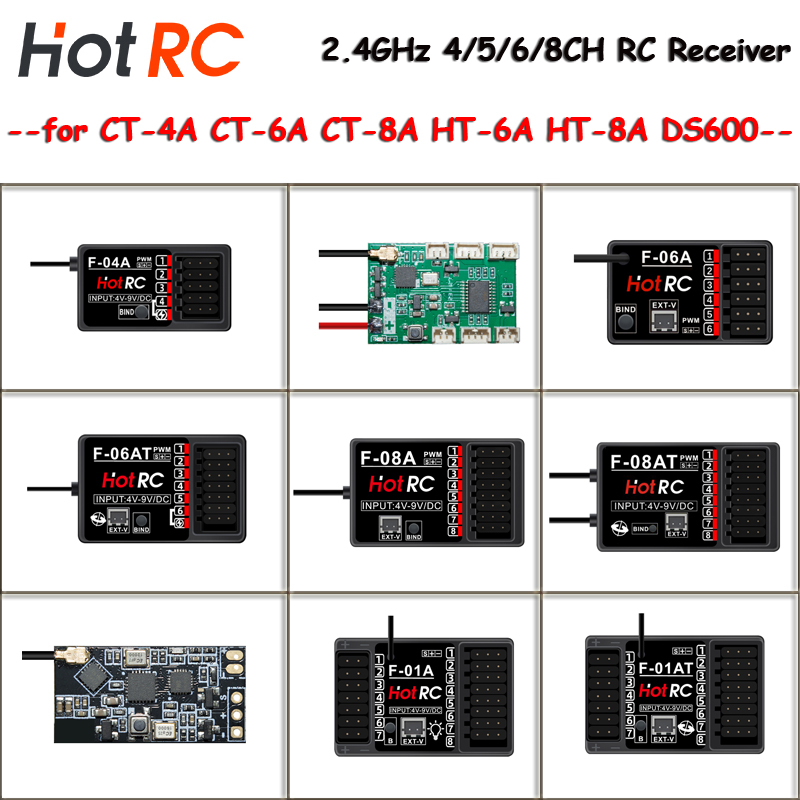 Joystick Rc Drone - HOTRC 2.4 Ghz Receptores F-01A F-10AT