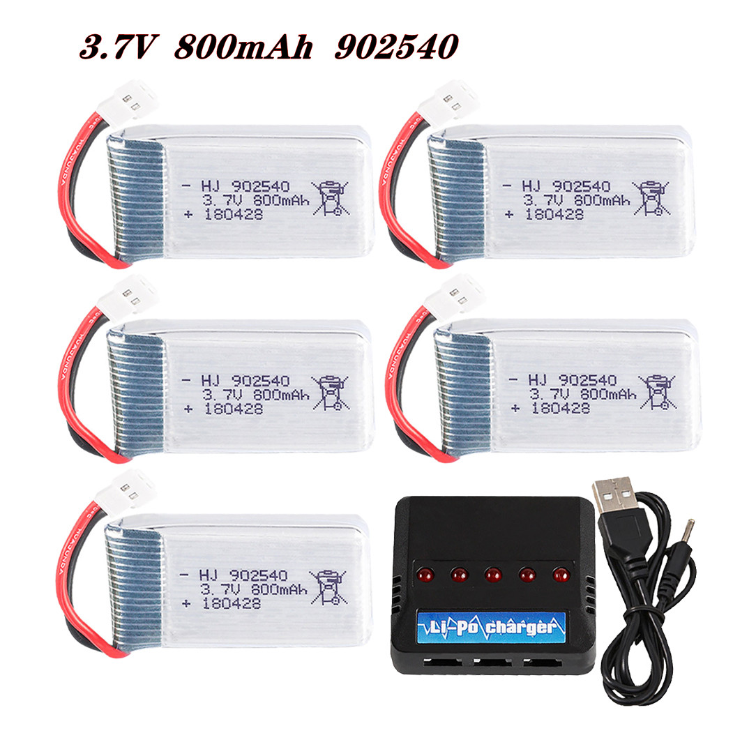 Dron Rc Quadcopter - Bateria lipo 3.7v 800mah 902540 25c