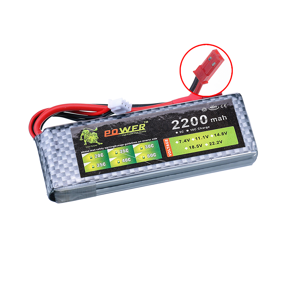 Bateria lipo 7.4v 2200mah 45c  - Dron Rc Quadcopter avaliação e preço