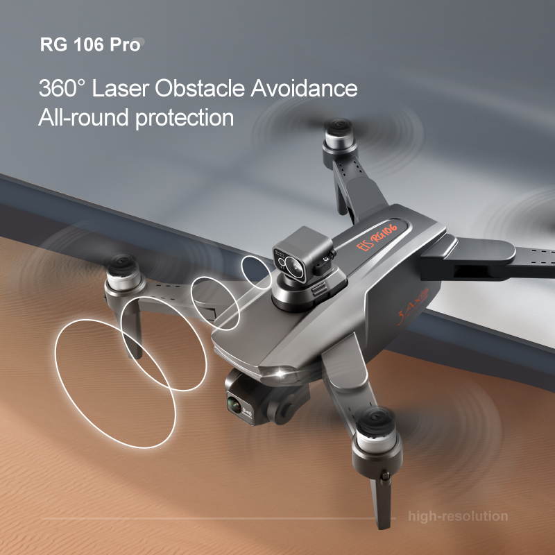 Rg106 pro zangão 8k câmera dup - Drone Rc Fpv Manual avaliação e preço