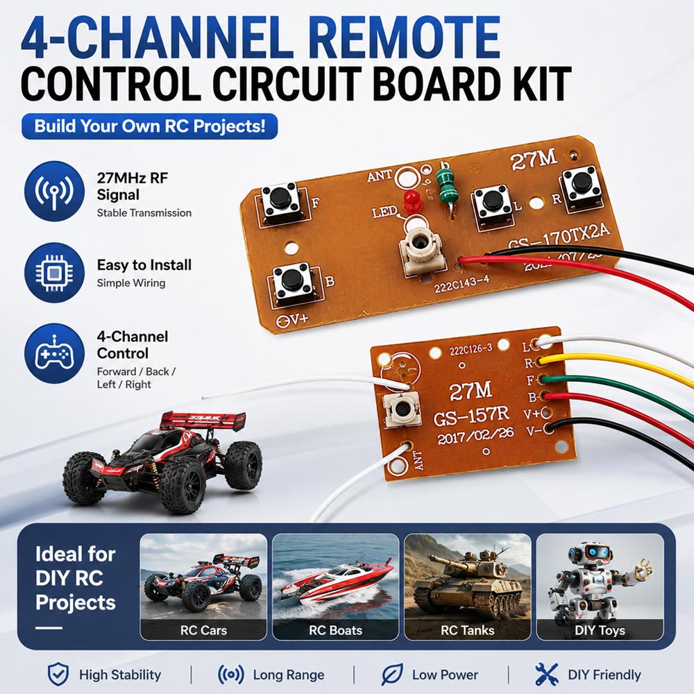 Kit de Controle Remoto 27MHz 4 - Joystick Rc Drone avaliação e preço