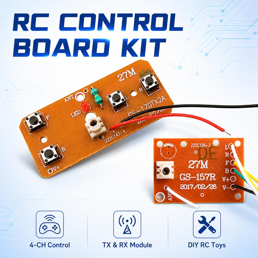 Kit de Controle Remoto 27MHz 4 - Joystick Rc Drone avaliação e preço