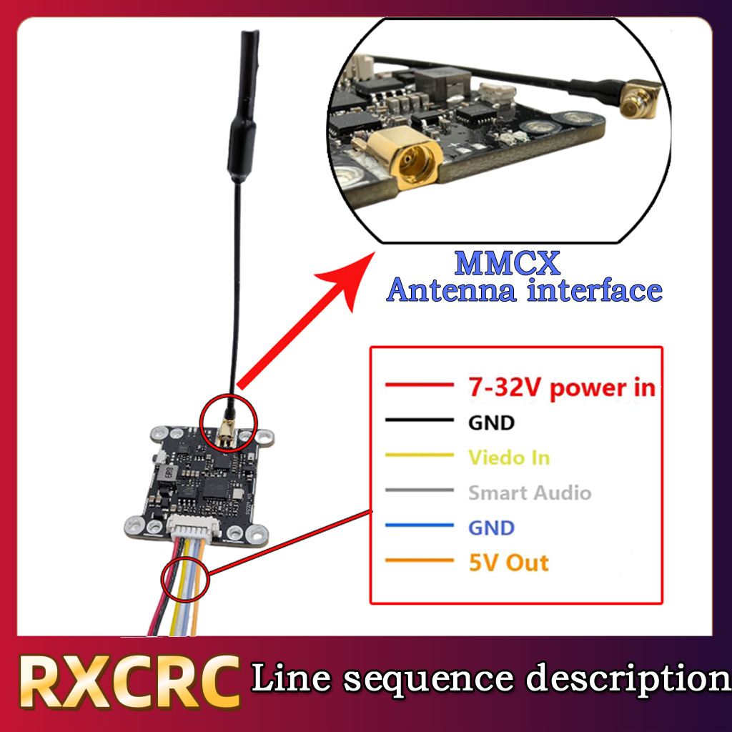 Módulo RXCRC 5.8G 48CH 1.6W VT - Drone Rc Remote Control avaliação e preço