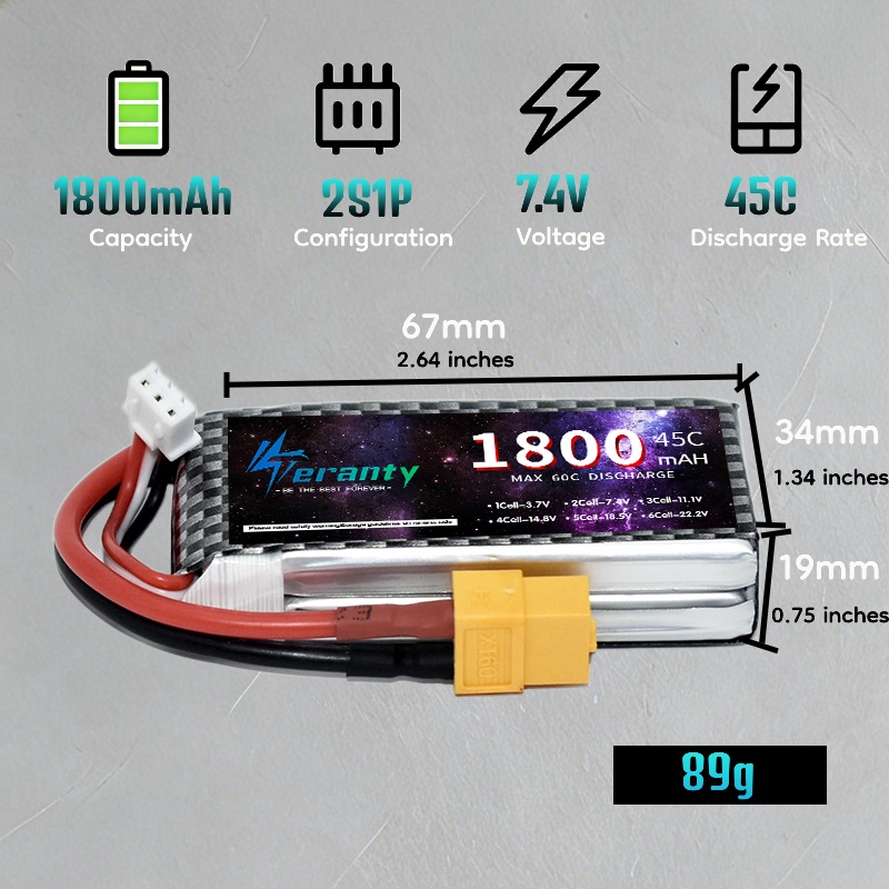 Bateria Lipo TERANTY 2S 3S 4S  - Drone Tech Rc avaliação e preço