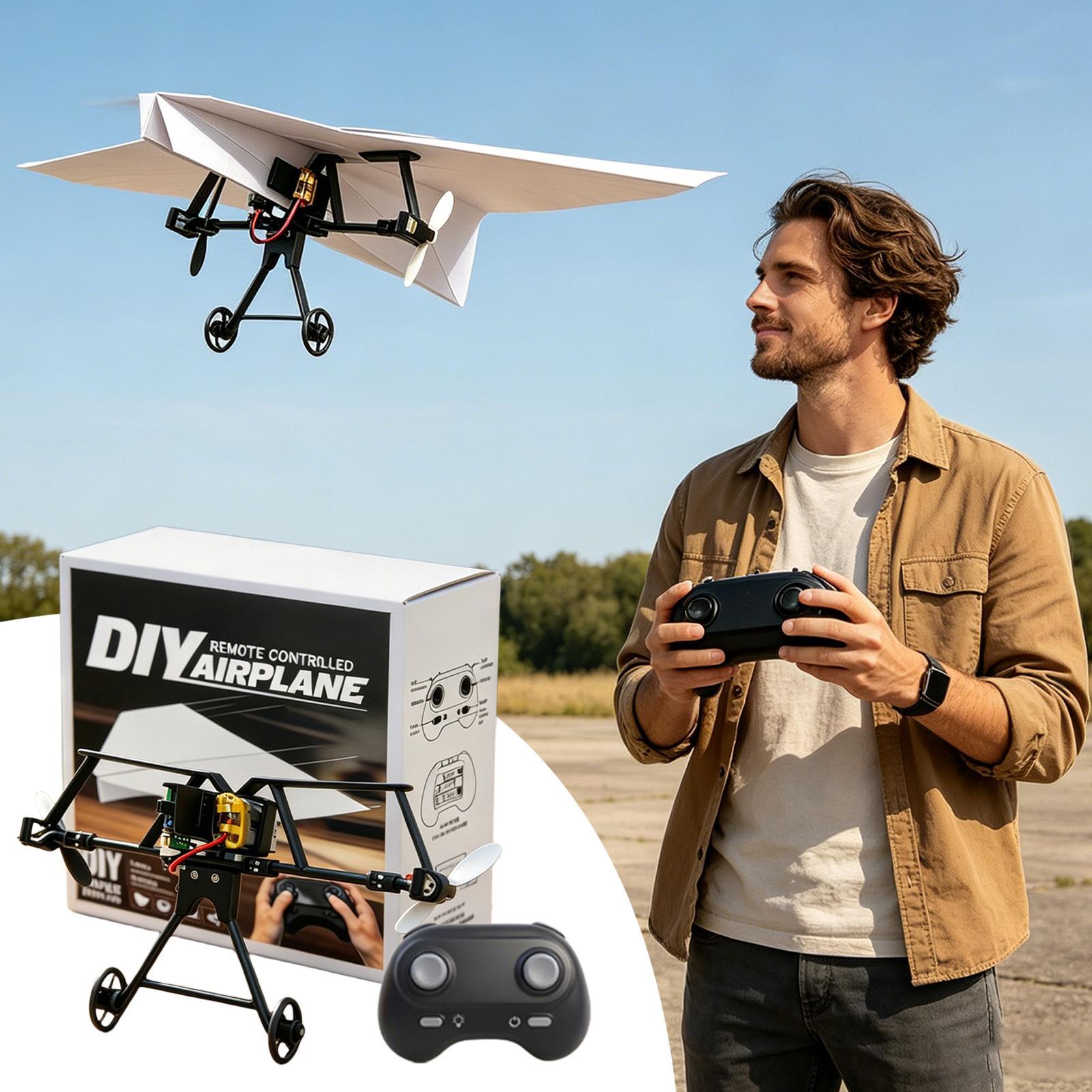 Kit de Avião de Papel RC DIY c - Drone Rc Aircraft avaliação e preço