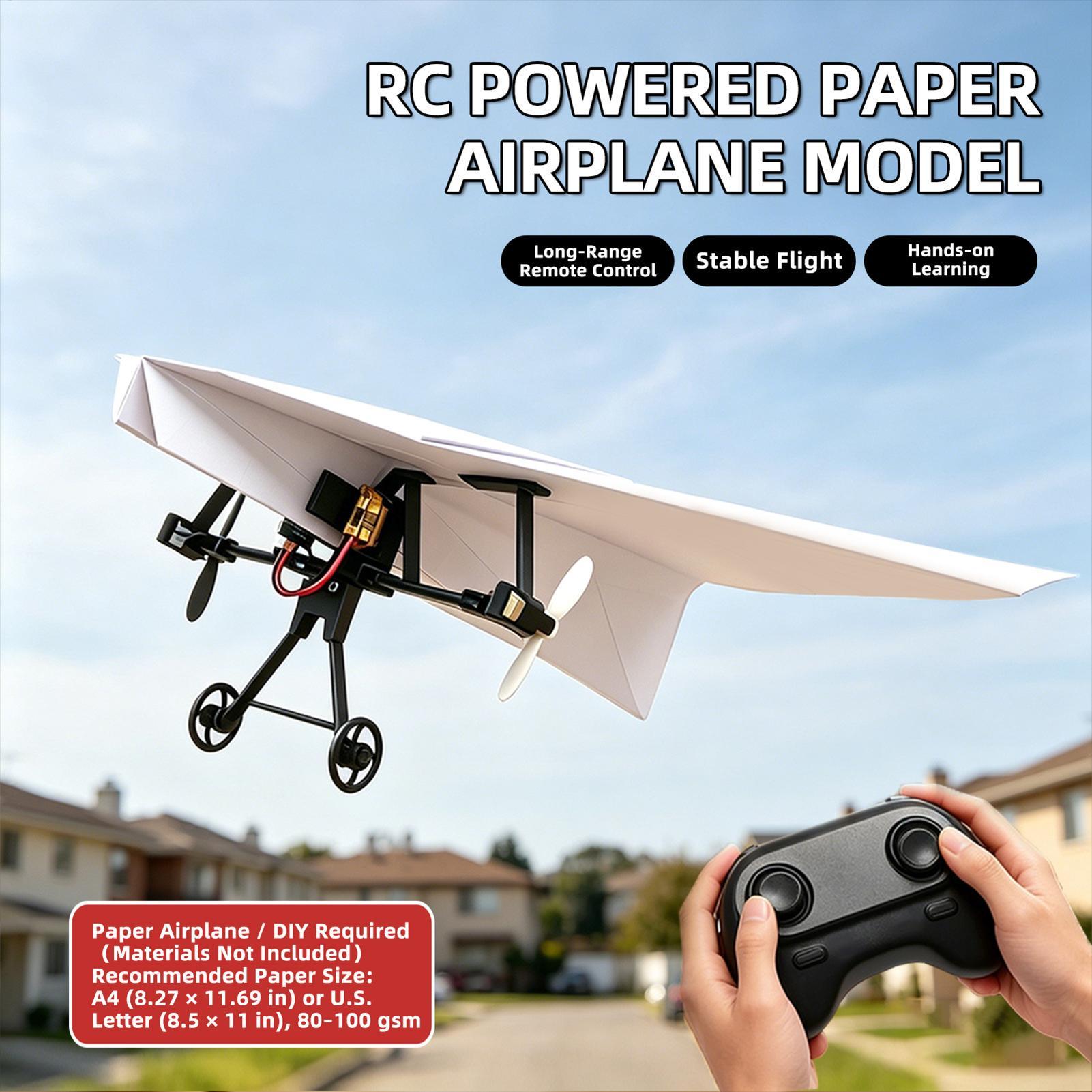 Kit de Avião de Papel RC DIY c - Drone Rc Aircraft avaliação e preço