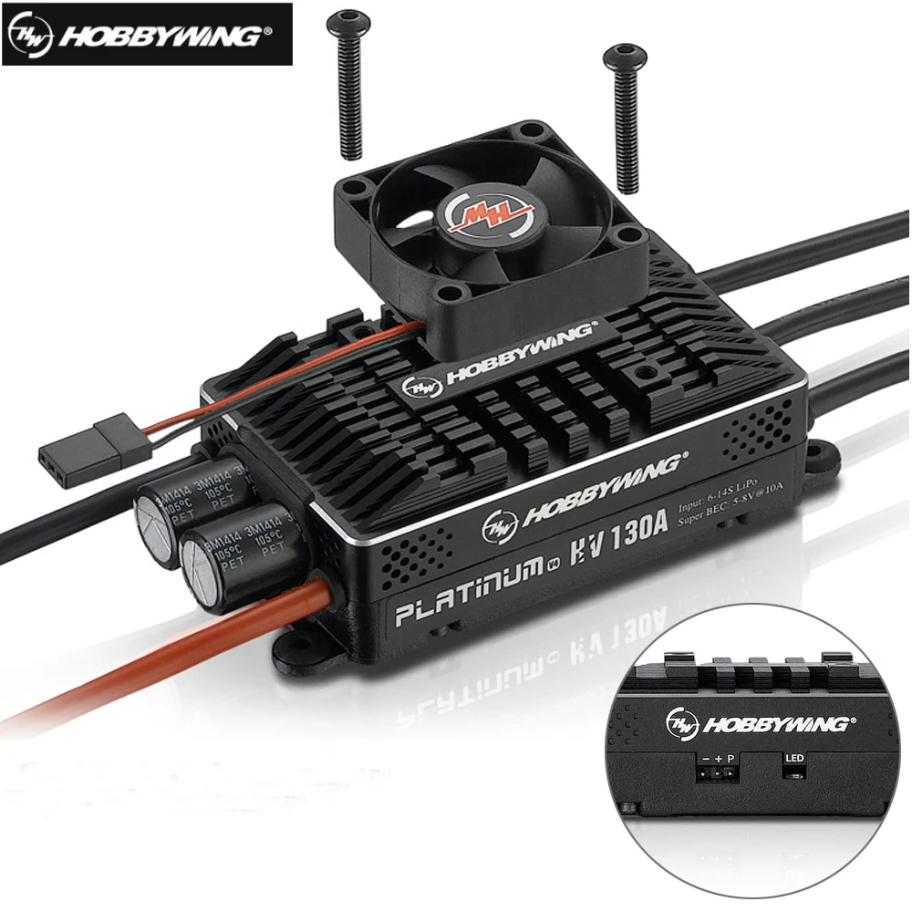 Hobbywing Platinum HV 130A SBE - Drone Helicopter Rc avaliação e preço