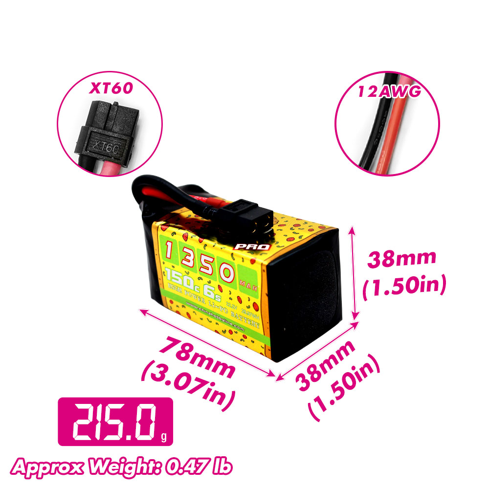 2 Baterias Lipo CNHL 6S 22.2V  - Drone Rc Link avaliação e preço