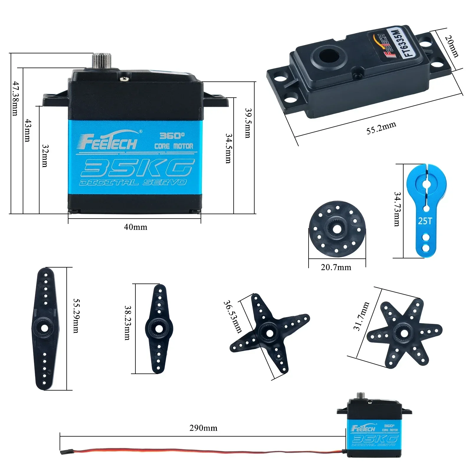 Feetech ft6335m digital rc ser - Drone Rc Aircraft avaliação e preço