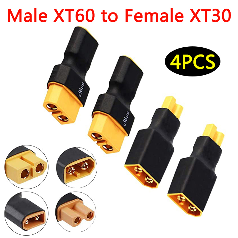4 pçs xt60 para xt30 plug fême - Drone Rc Link avaliação e preço