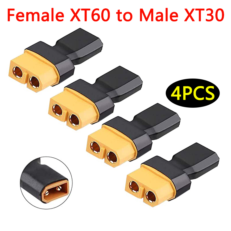 4 pçs xt60 para xt30 plug fême - Drone Rc Link avaliação e preço