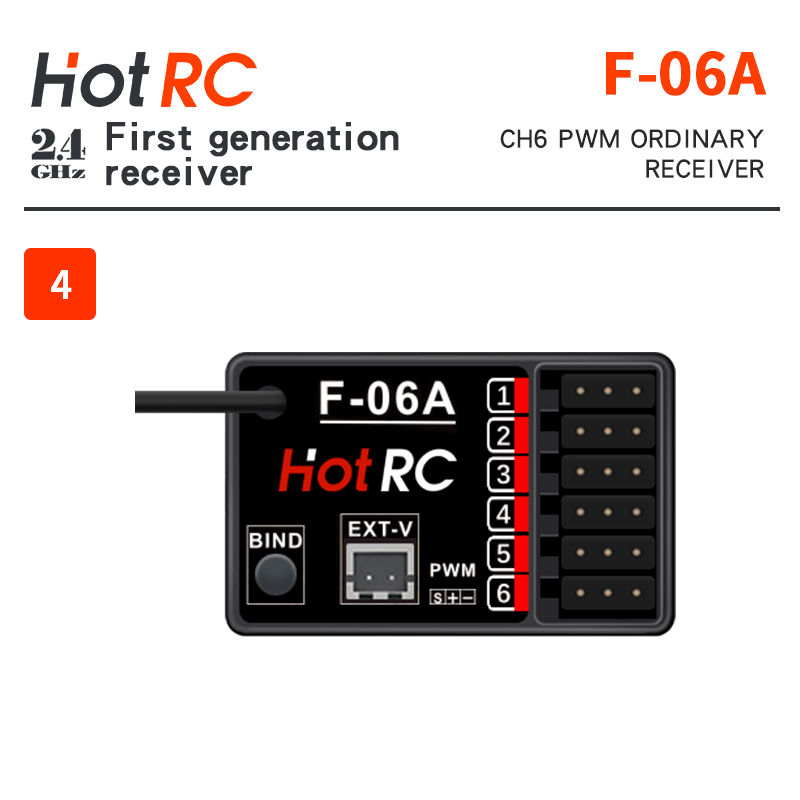 HOTRC 2.4 Ghz Receptores F-01A - Joystick Rc Drone avaliação e preço