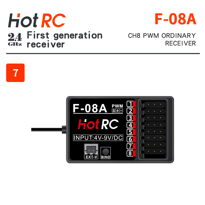 HOTRC 2.4 Ghz Receptores F-01A - Joystick Rc Drone avaliação e preço